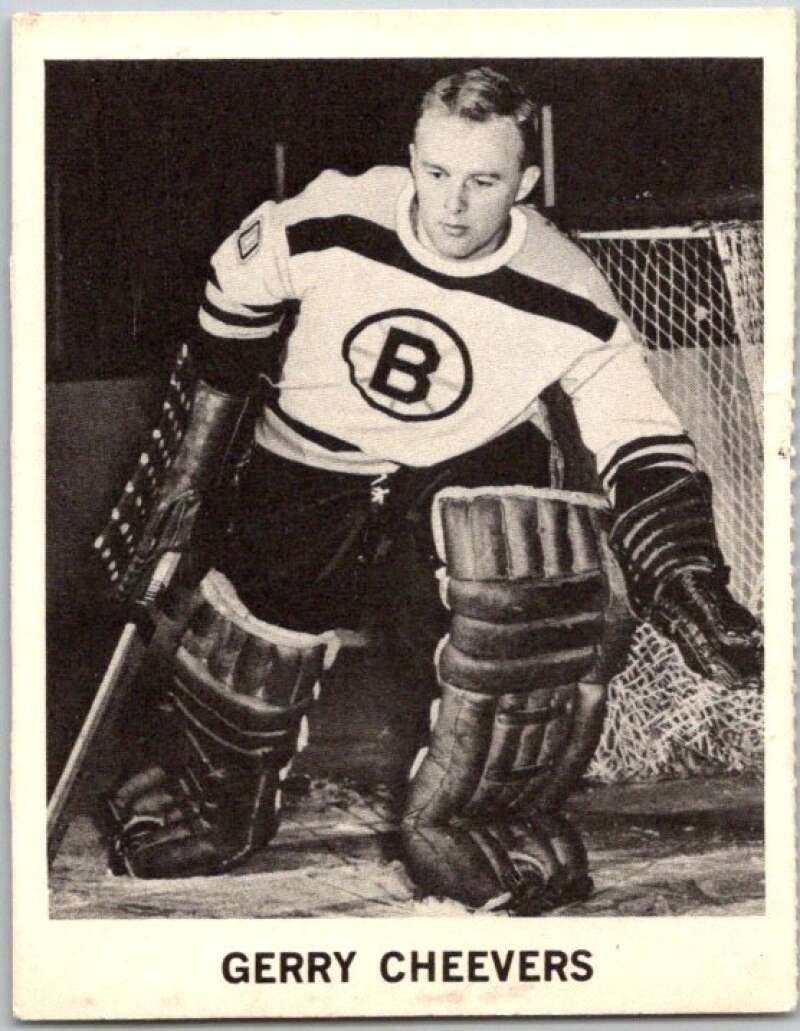 1965-66 Coca-Cola #1 Gerry Cheevers Boston Bruins X0001