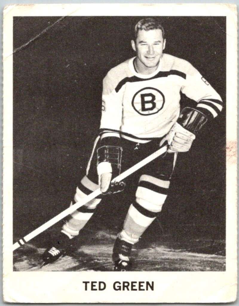 1965-66 Coca-Cola #3 Ted Green Boston Bruins X0004