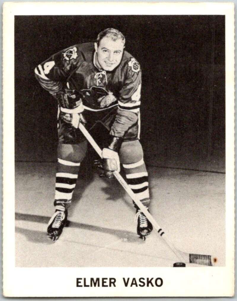 1965-66 Coca-Cola #22 Elmer Vasko Chicago Blackhawks X0033
