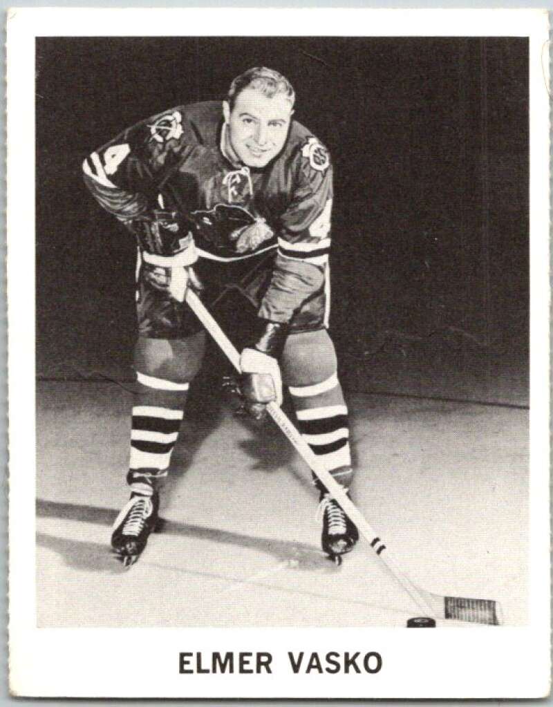 1965-66 Coca-Cola #22 Elmer Vasko Chicago Blackhawks X0034