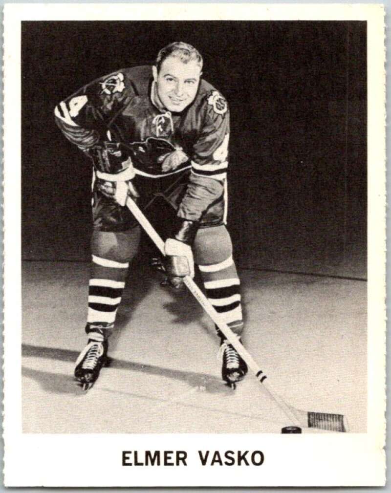 1965-66 Coca-Cola #22 Elmer Vasko Chicago Blackhawks X0035