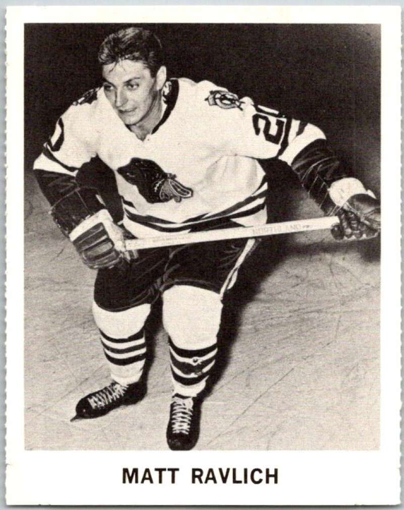 1965-66 Coca-Cola #23 Matt Ravlich Chicago Blackhawks X0036