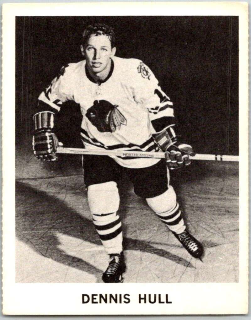 1965-66 Coca-Cola #27 Dennis Hull Chicago Blackhawks X0039