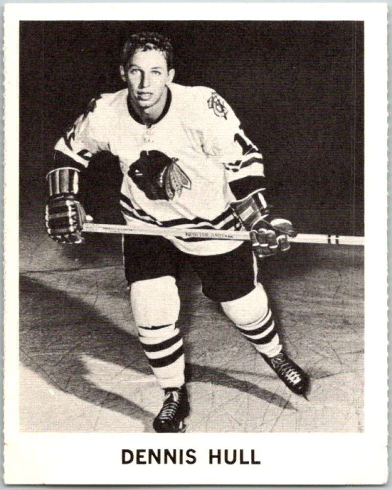 1965-66 Coca-Cola #27 Dennis Hull Chicago Blackhawks X0040