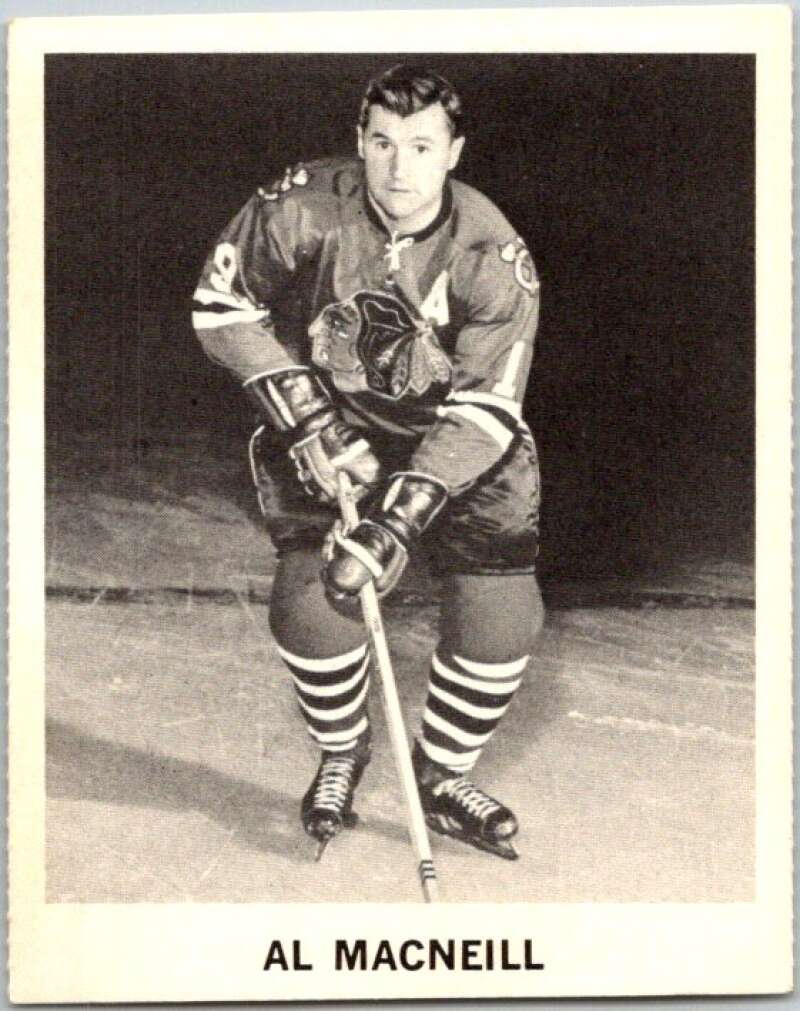 1965-66 Coca-Cola #33 Al MacNeil UER Chicago Blackhawks X0051