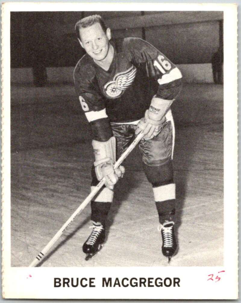 1965-66 Coca-Cola #48 Bruce MacGregor Detroit Red Wings X0079