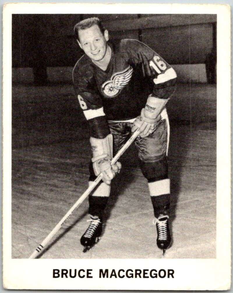 1965-66 Coca-Cola #48 Bruce MacGregor Detroit Red Wings X0080