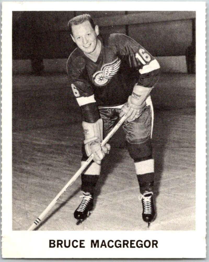 1965-66 Coca-Cola #48 Bruce MacGregor Detroit Red Wings X0081