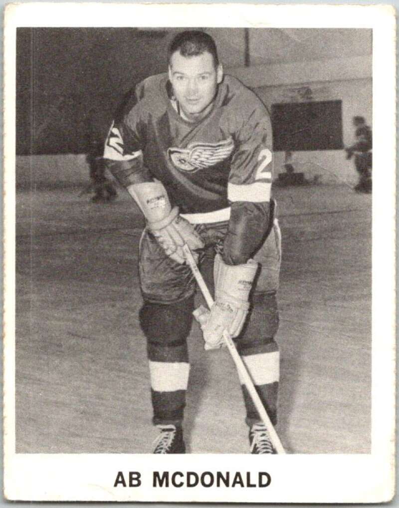 1965-66 Coca-Cola #52 Ab McDonald Detroit Red Wings X0087