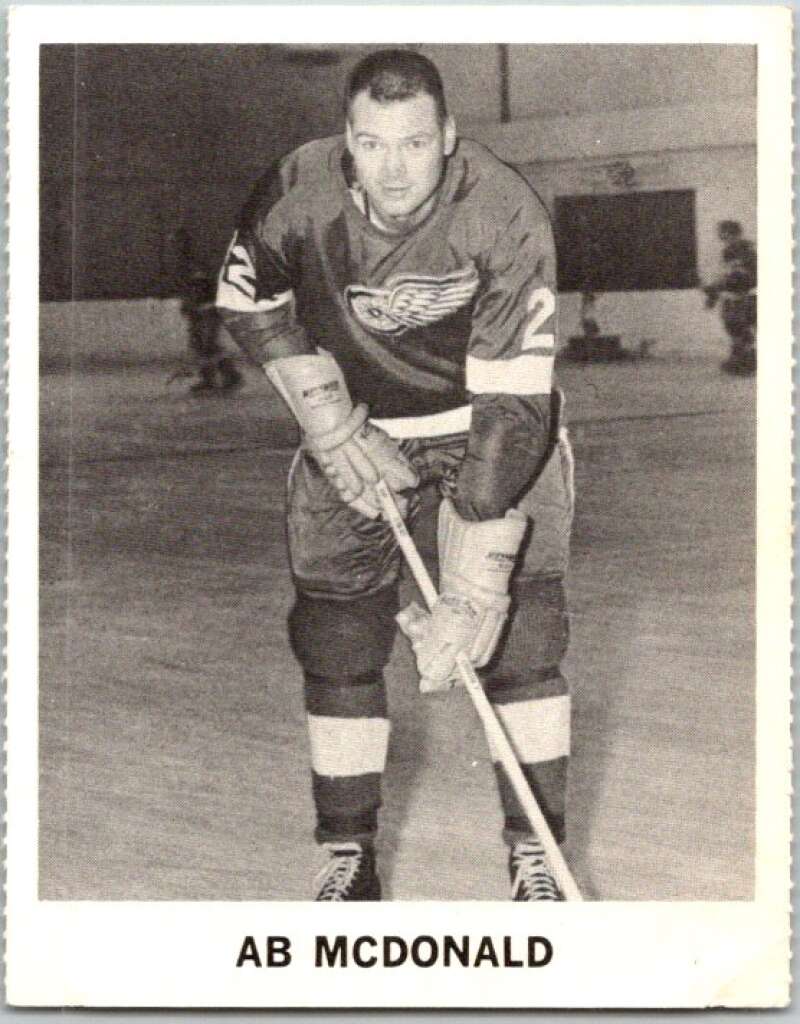 1965-66 Coca-Cola #52 Ab McDonald Detroit Red Wings X0088