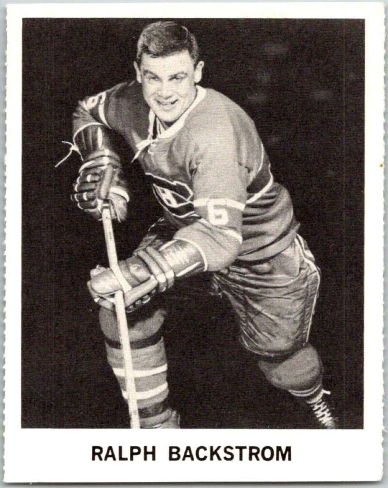 1965-66 Coca-Cola #59 Ralph Backstrom Montreal Canadiens X0098