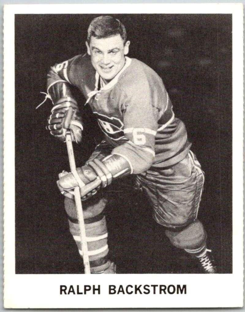 1965-66 Coca-Cola #59 Ralph Backstrom Montreal Canadiens X0099