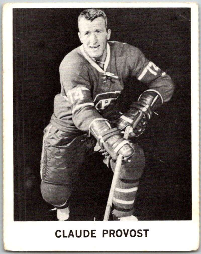 1965-66 Coca-Cola #64 Claude Provost Montreal Canadiens X0108