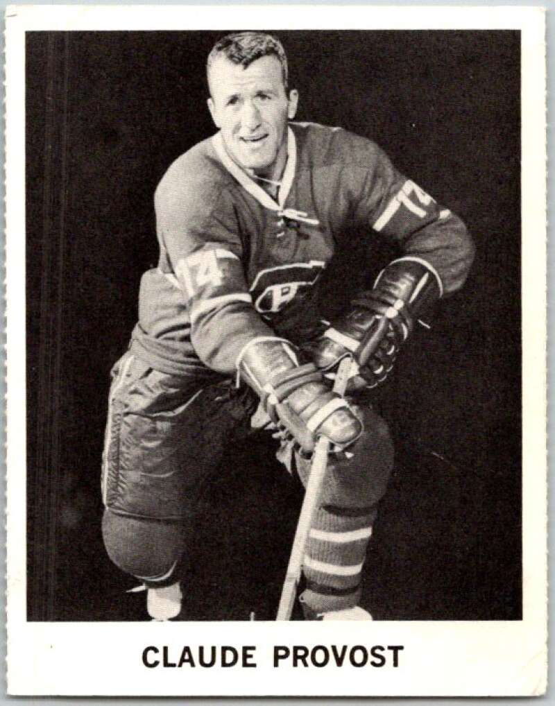1965-66 Coca-Cola #64 Claude Provost Montreal Canadiens X0109