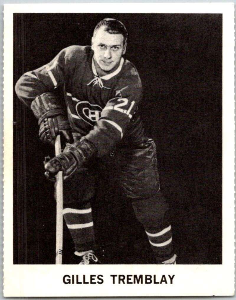1965-66 Coca-Cola #69 Gilles Tremblay Montreal Canadiens X0114