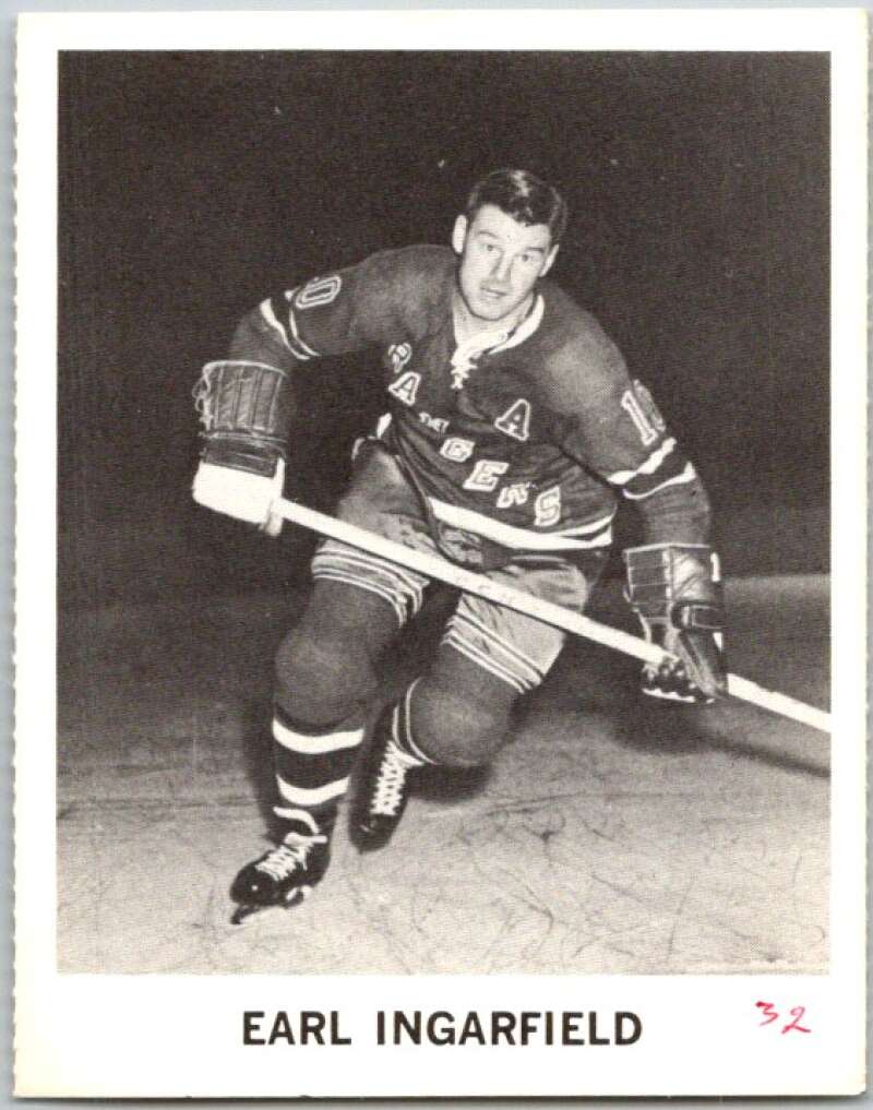 1965-66 Coca-Cola #81 Earl Ingarfield New York Rangers X0136