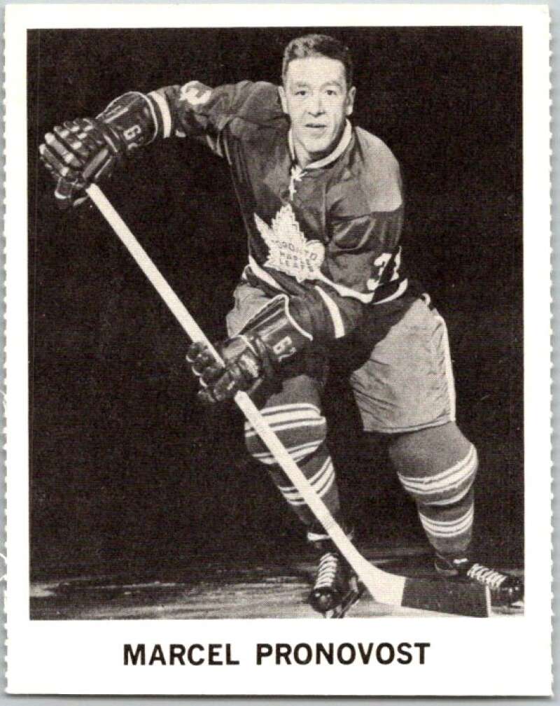 1965-66 Coca-Cola #92 Marcel Pronovost Toronto Maple Leafs X0157