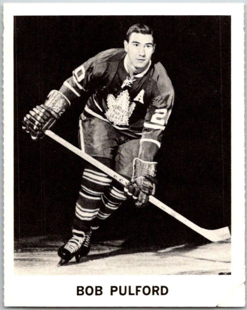1965-66 Coca-Cola #102 Bob Pulford Toronto Maple Leafs X0176