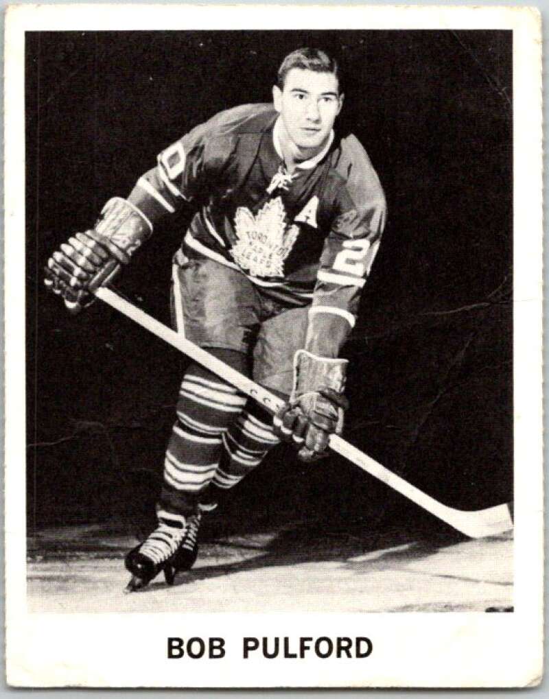 1965-66 Coca-Cola #102 Bob Pulford Toronto Maple Leafs X0177