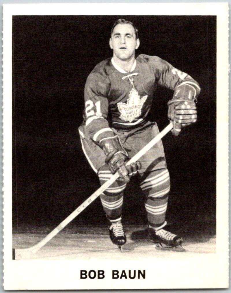 1965-66 Coca-Cola #103 Bob Baun Toronto Maple Leafs X0179