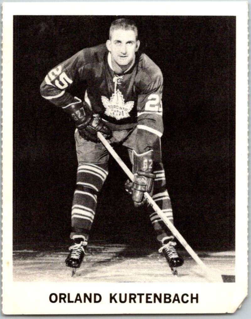 1965-66 Coca-Cola #105 Orland Kurtenbach Toronto Maple Leafs X0182