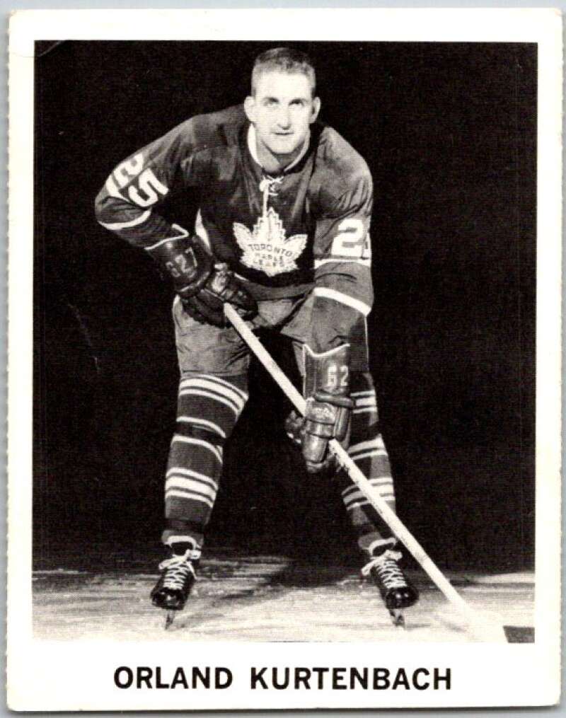 1965-66 Coca-Cola #105 Orland Kurtenbach Toronto Maple Leafs X0183