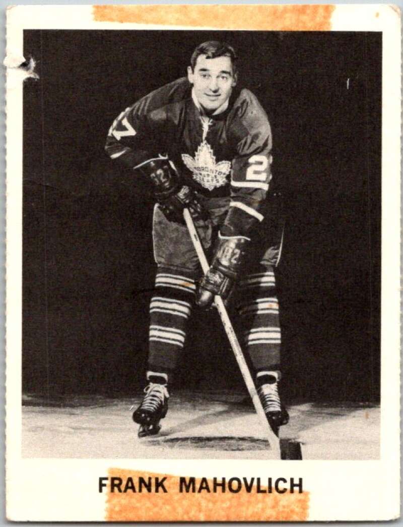 1965-66 Coca-Cola #107 Frank Mahovlich Toronto Maple Leafs X0187