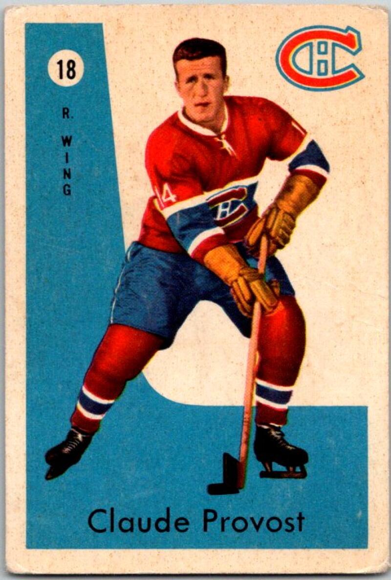 1959-60 Parkhurst #18 Claude Provost Montreal Canadiens V33520