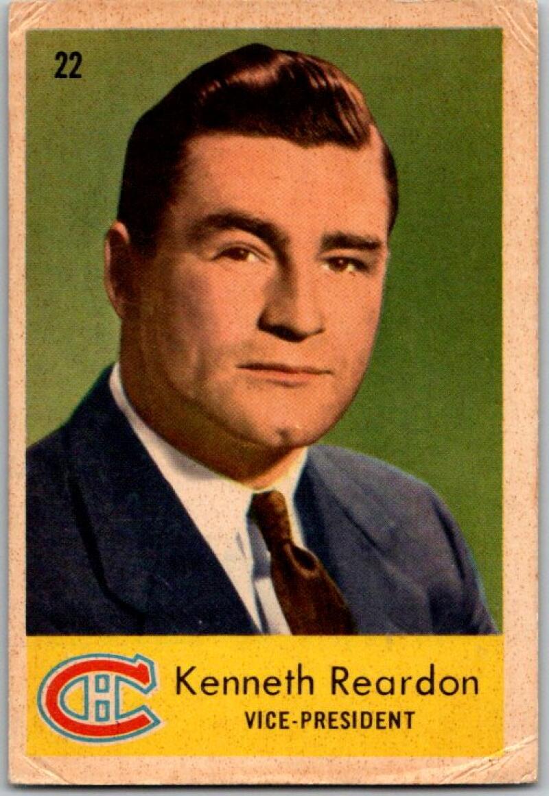 1959-60 Parkhurst #22 Ken Reardon Montreal Canadiens V35522