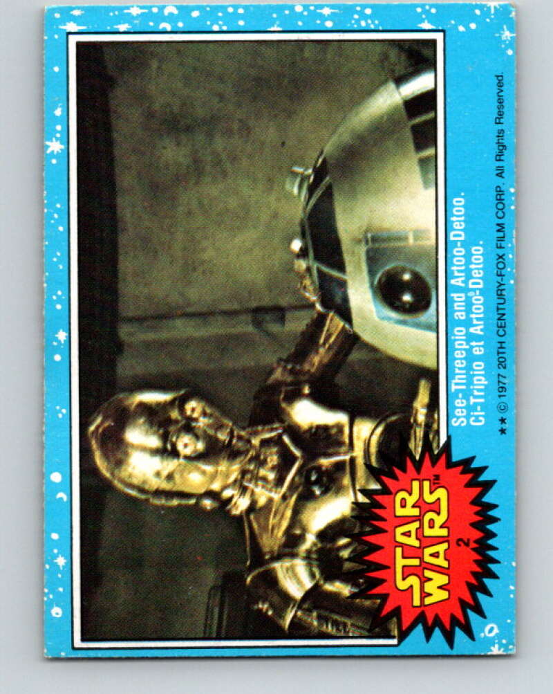 1977 OPC Star Wars #2 See-Threepio and Artoo-Detoo V33530
