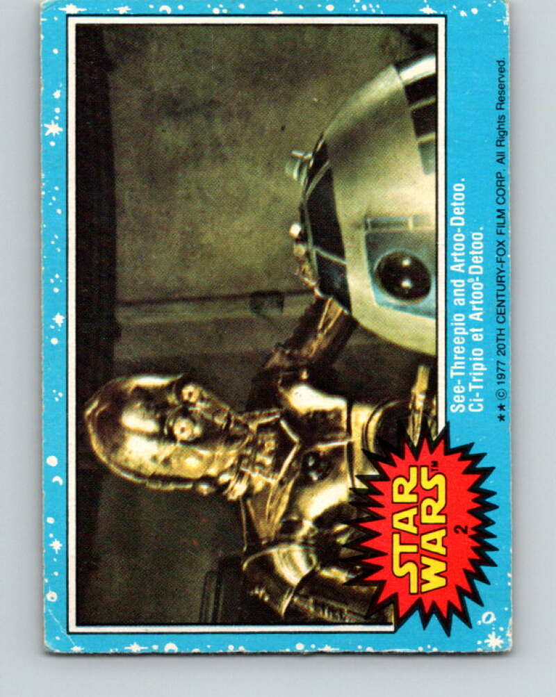 1977 OPC Star Wars #2 See-Threepio and Artoo-Detoo V33531