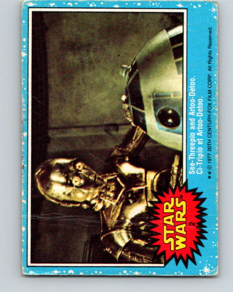 1977 OPC Star Wars #2 See-Threepio and Artoo-Detoo V33532