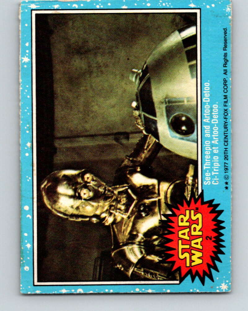1977 OPC Star Wars #2 See-Threepio and Artoo-Detoo V33533