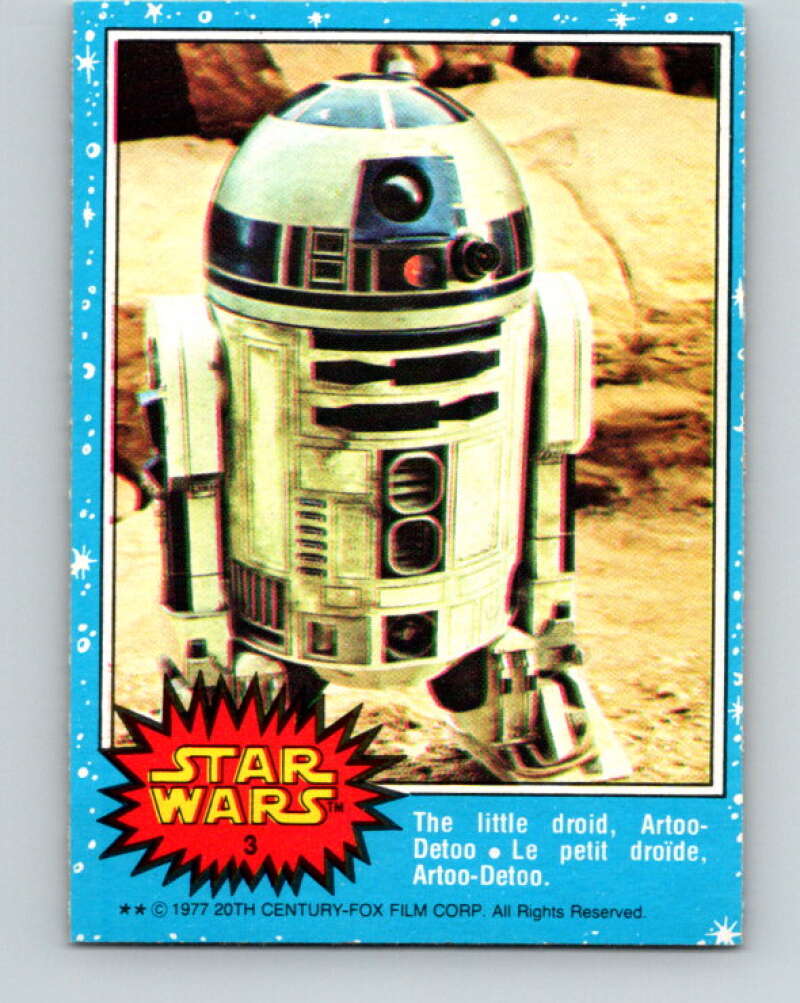 1977 OPC Star Wars #3 The little droid, Artoo-Detoo V33534