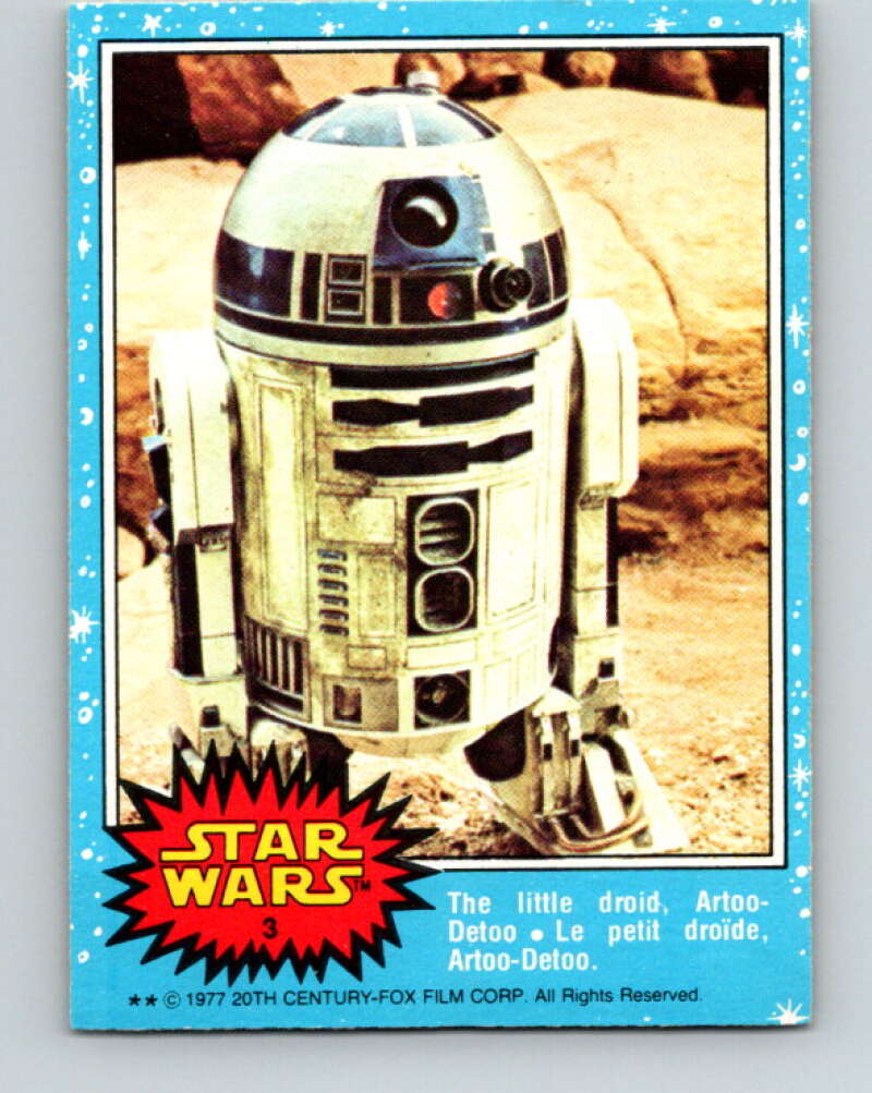 1977 OPC Star Wars #3 The little droid, Artoo-Detoo V33540