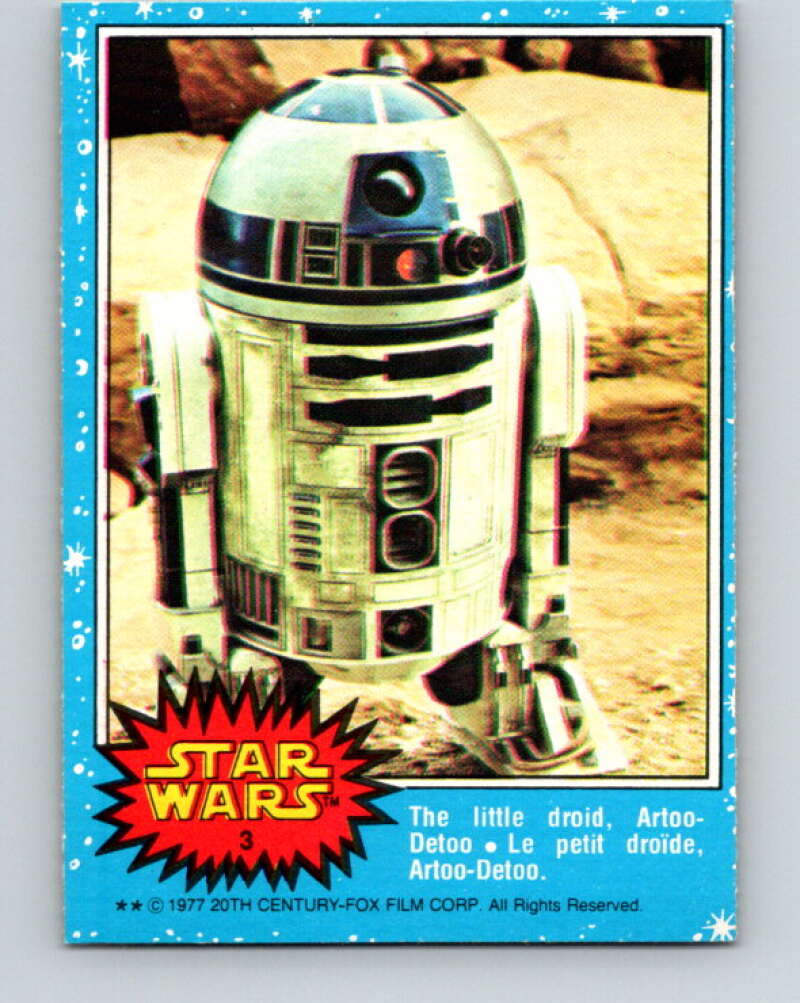 1977 OPC Star Wars #3 The little droid, Artoo-Detoo V33541