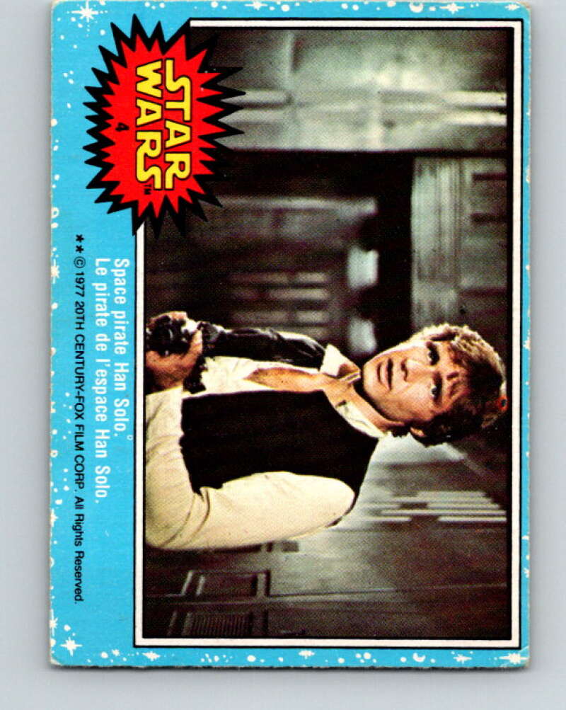 1977 OPC Star Wars #4 Space pirate Han Solo V33547