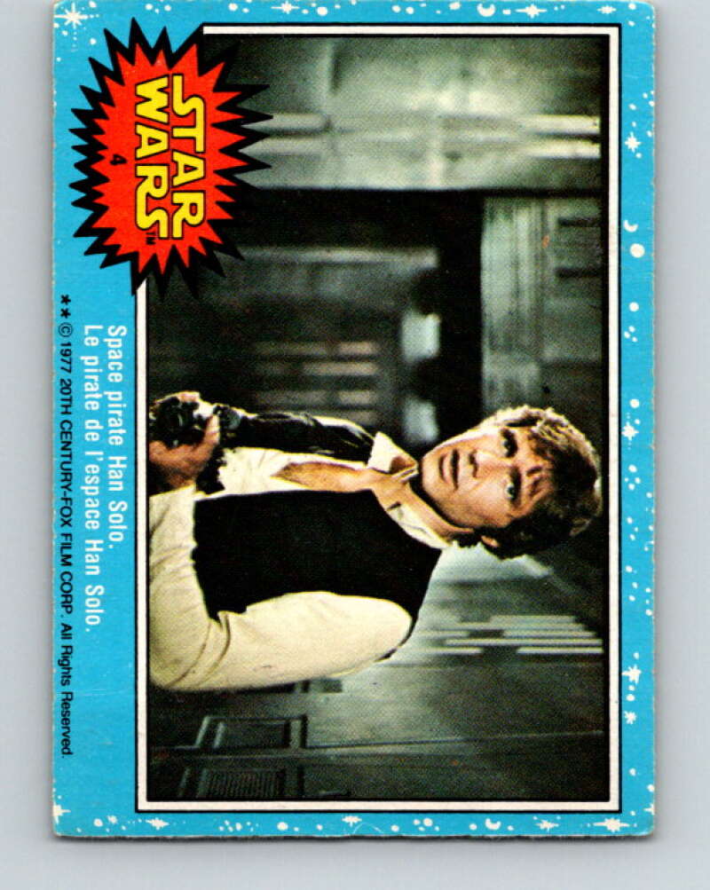 1977 OPC Star Wars #4 Space pirate Han Solo V33551