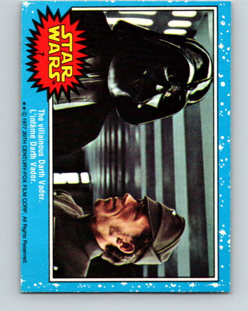 1977 OPC Star Wars #7 The villainous Darth Vader V33561