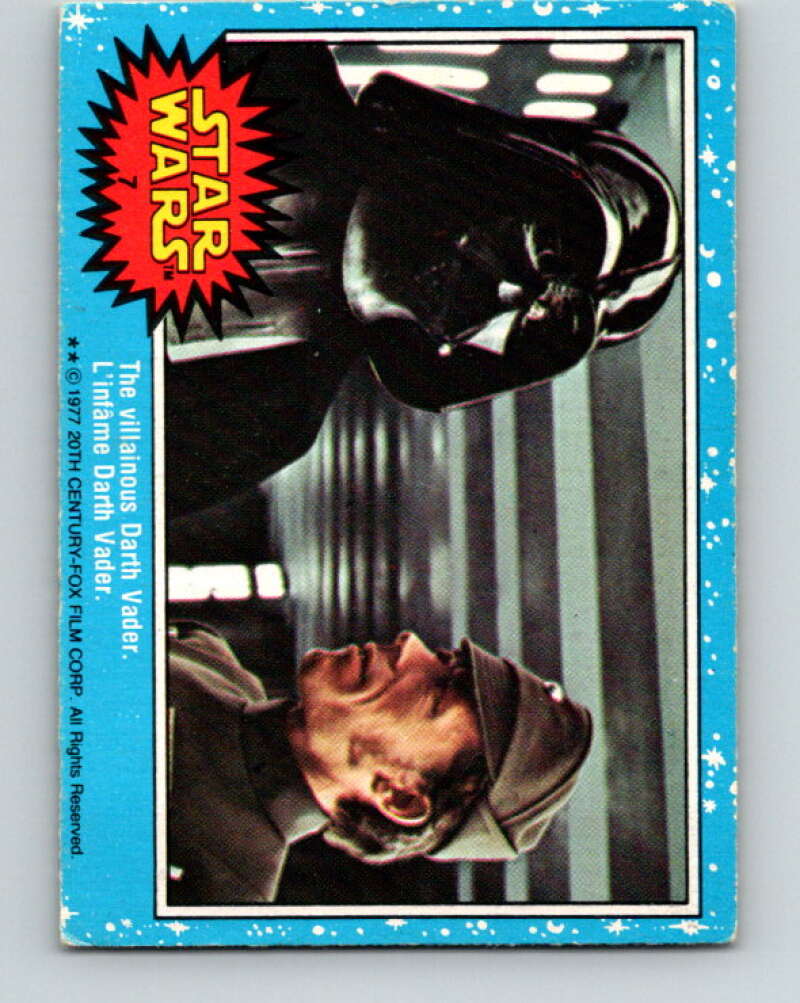 1977 OPC Star Wars #7 The villainous Darth Vader V33562