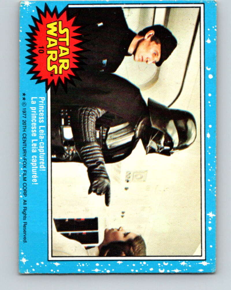 1977 OPC Star Wars #10 Princess Leia - captured! V33578