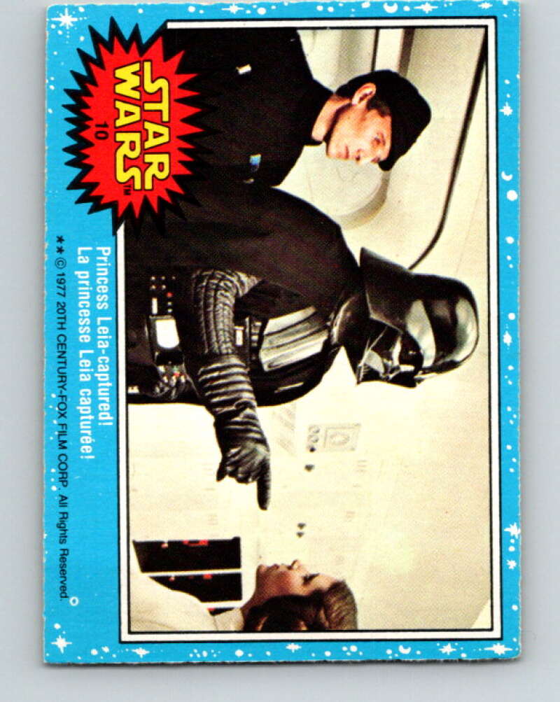 1977 OPC Star Wars #10 Princess Leia - captured! V33579