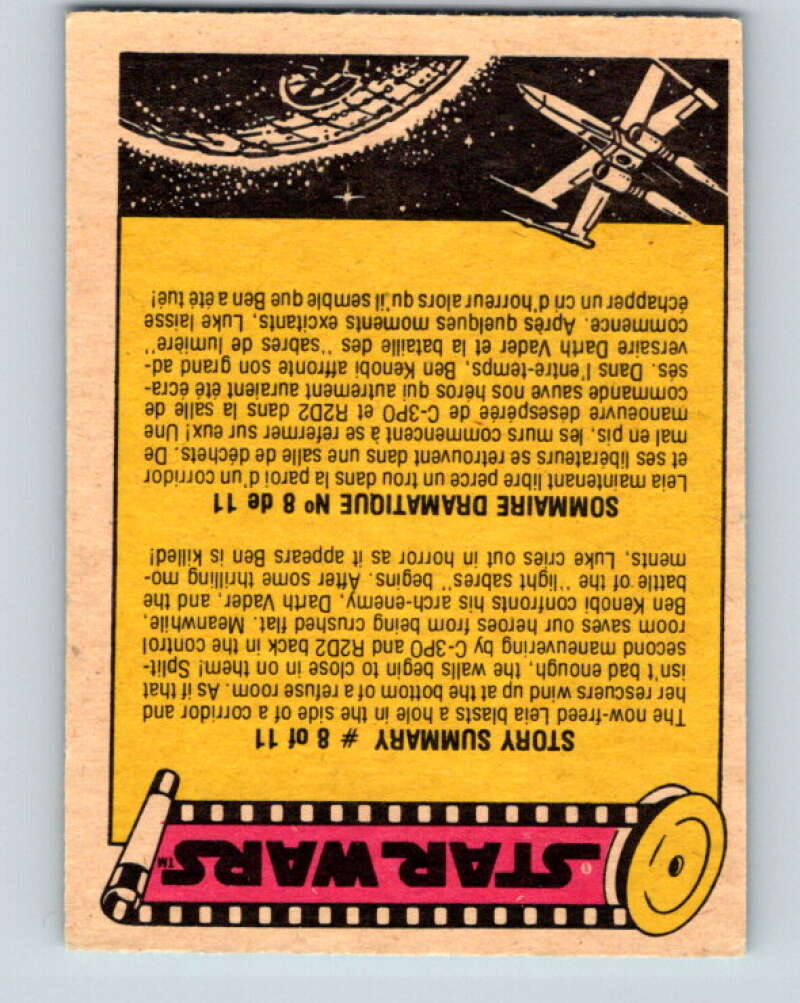 1977 OPC Star Wars #10 Princess Leia - captured! V33579