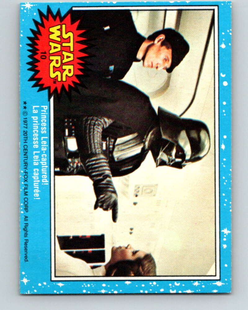 1977 OPC Star Wars #10 Princess Leia - captured! V33580