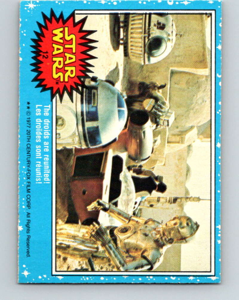 1977 OPC Star Wars #12 The droids are reunited! V33583