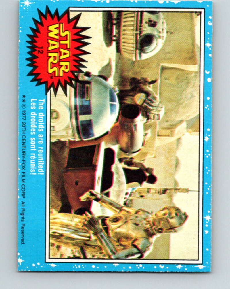 1977 OPC Star Wars #12 The droids are reunited! V33584