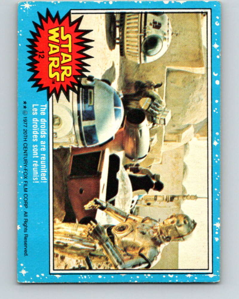 1977 OPC Star Wars #12 The droids are reunited! V33585