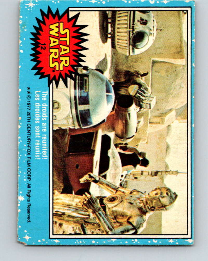 1977 OPC Star Wars #12 The droids are reunited! V33586