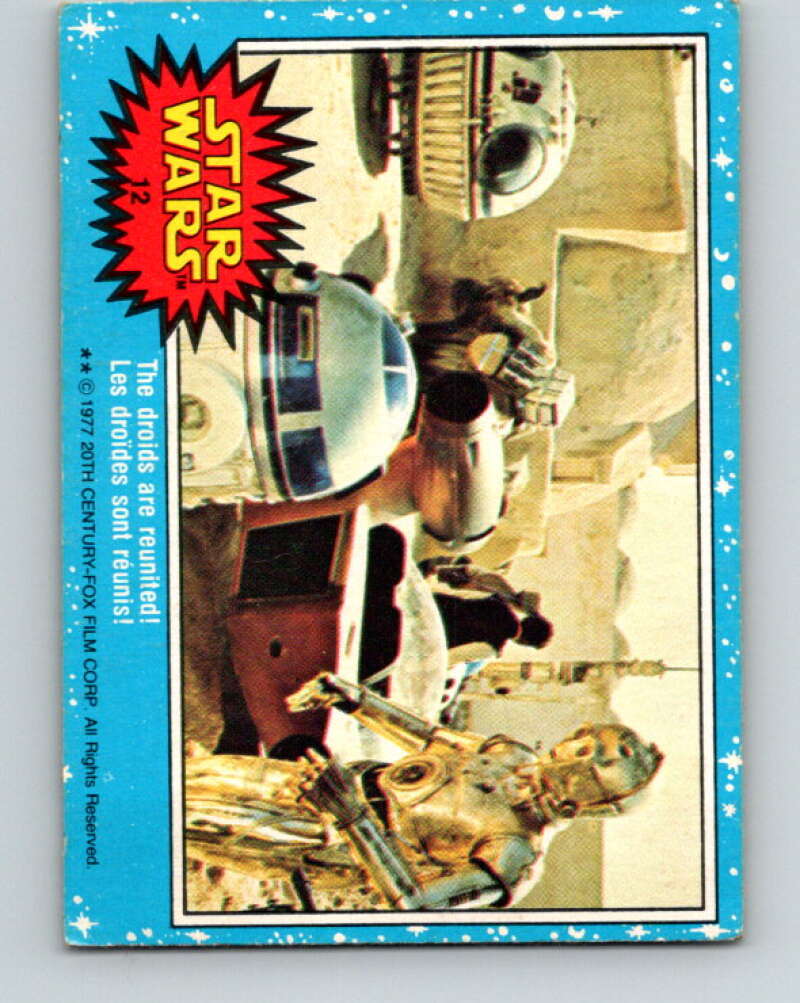 1977 OPC Star Wars #12 The droids are reunited! V33587