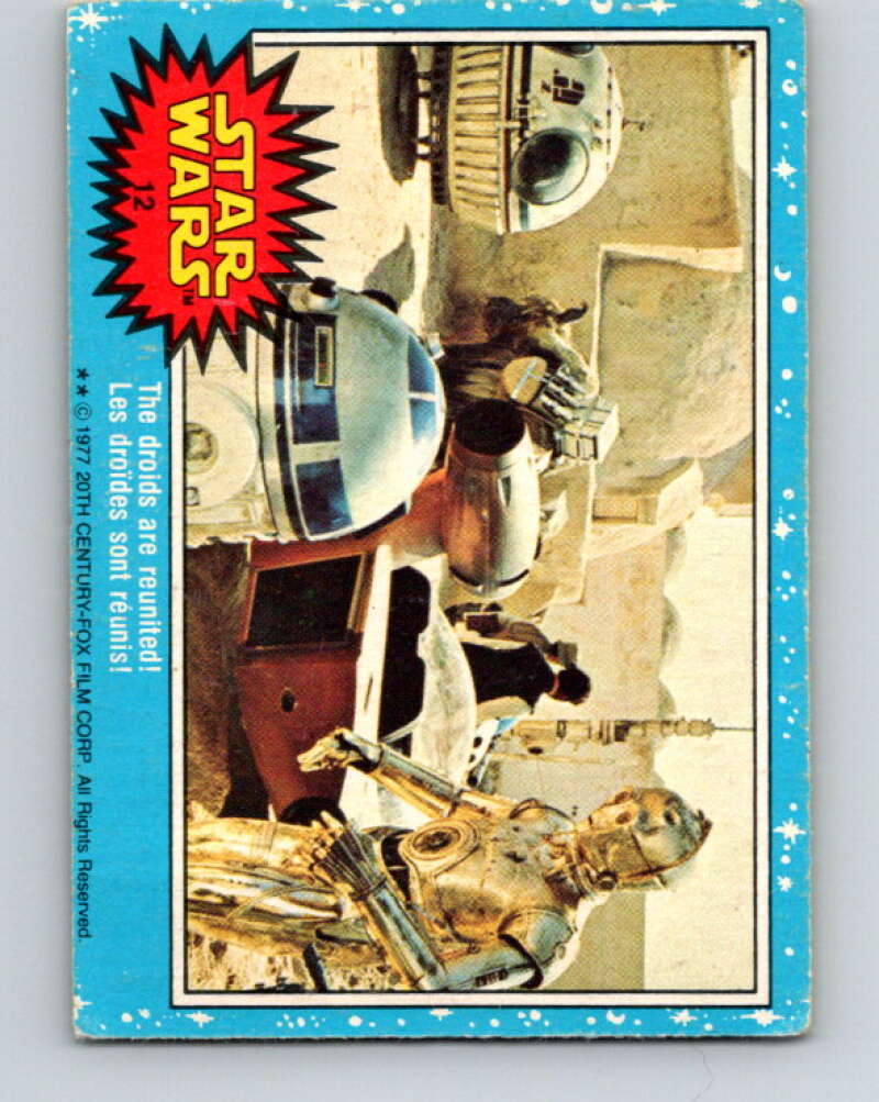 1977 OPC Star Wars #12 The droids are reunited! V33588